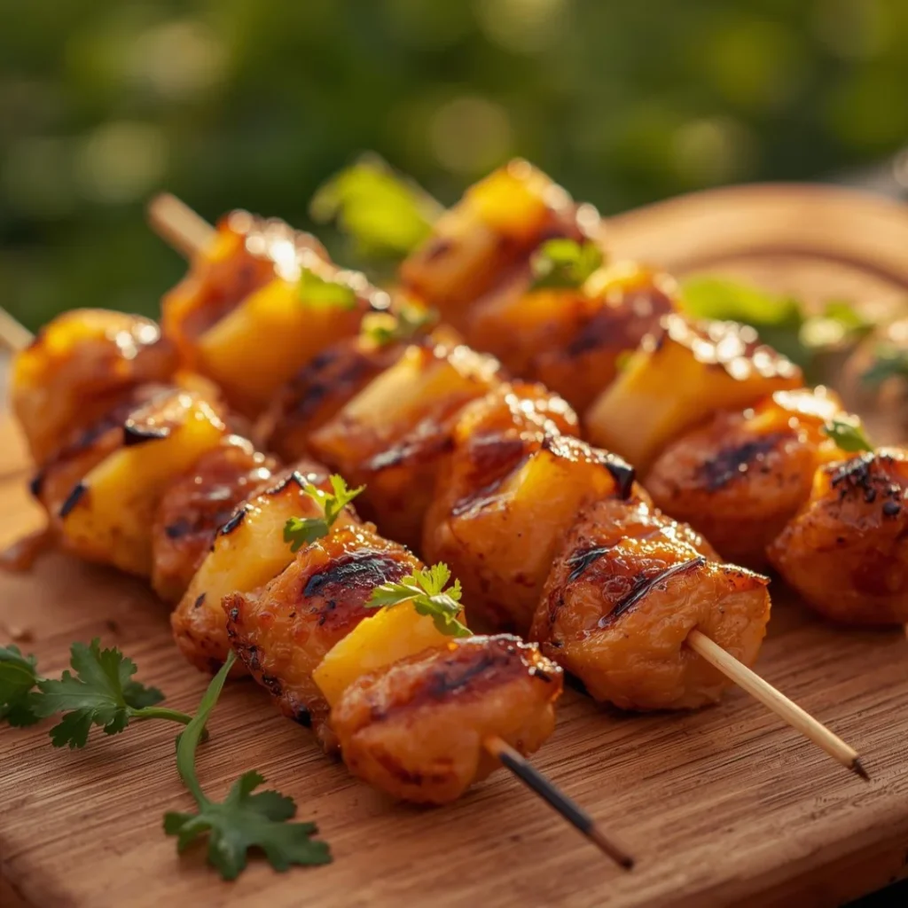 Grilled Pineapple Chicken Skewers