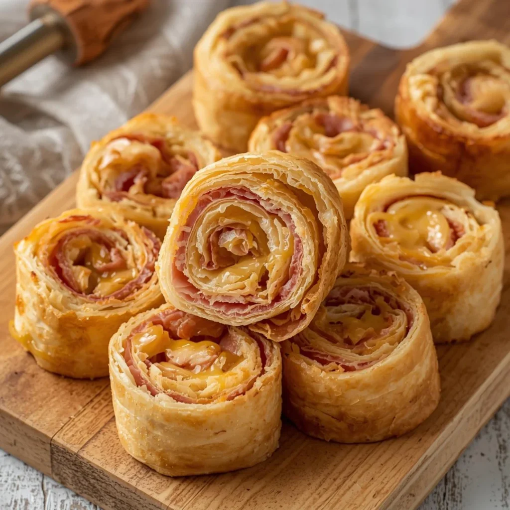 Ham Cheese Puff Pastry Roll Ups
