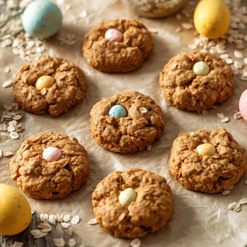 Healthy Oatmeal Easter Cookies