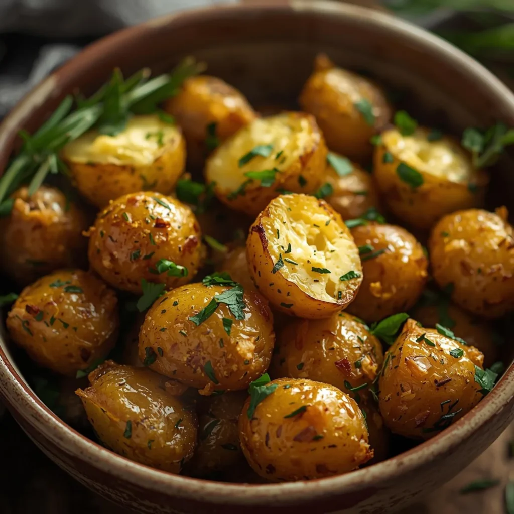 Herb Butter Roasted Baby Potatoes
