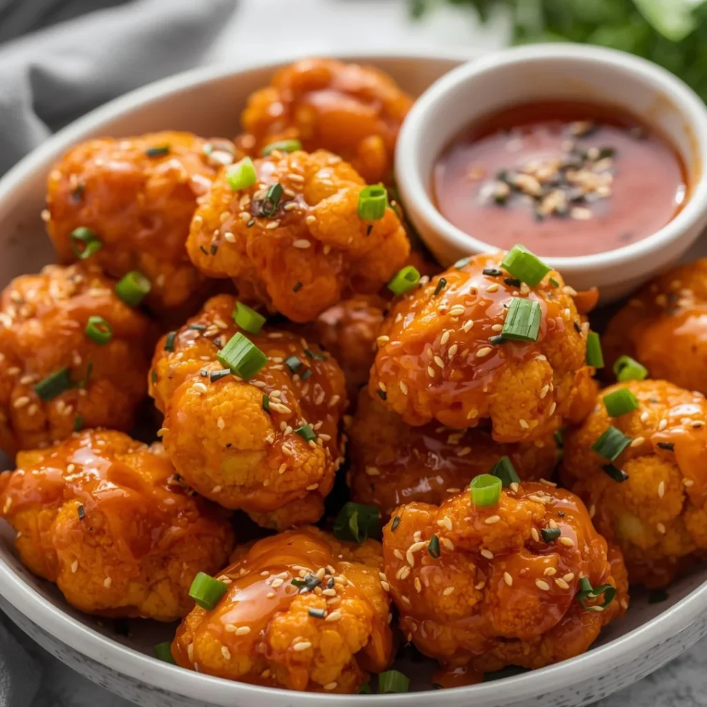 Honey Sriracha Cauliflower Bites