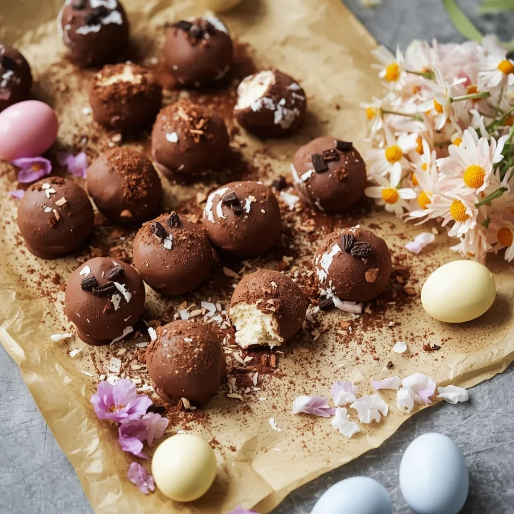 Keto Easter Chocolate Truffles