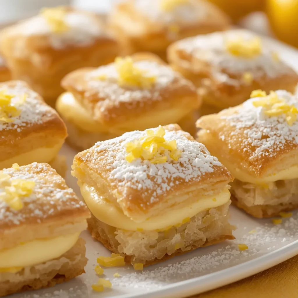 Lemon Cream Pastry Squares