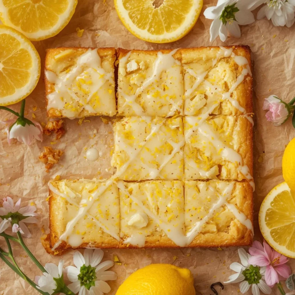 Lemon Easter Blondies