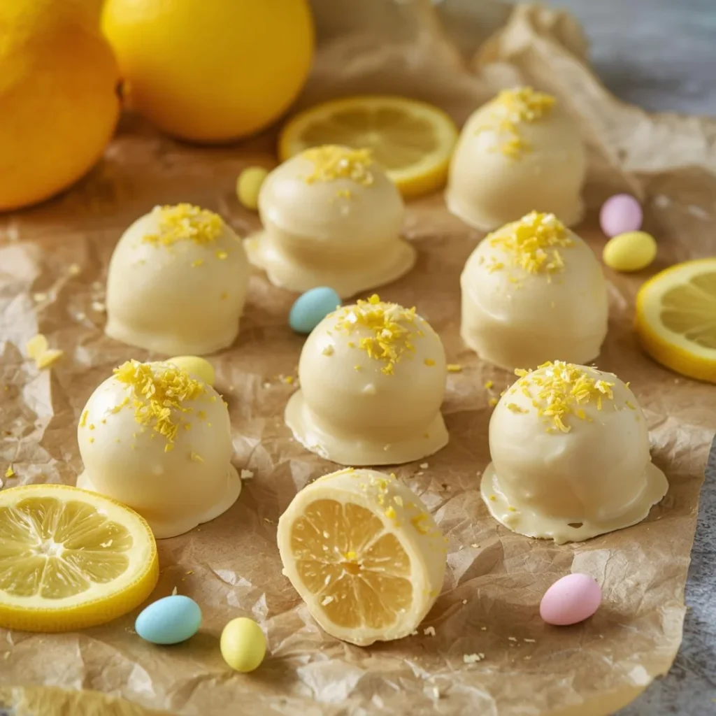 Lemon Easter Truffles