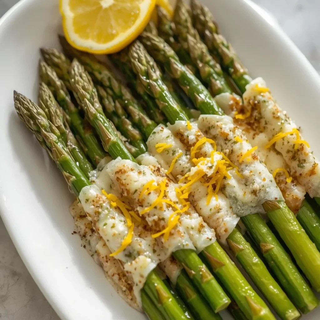 Lemon Parmesan Asparagus Bites