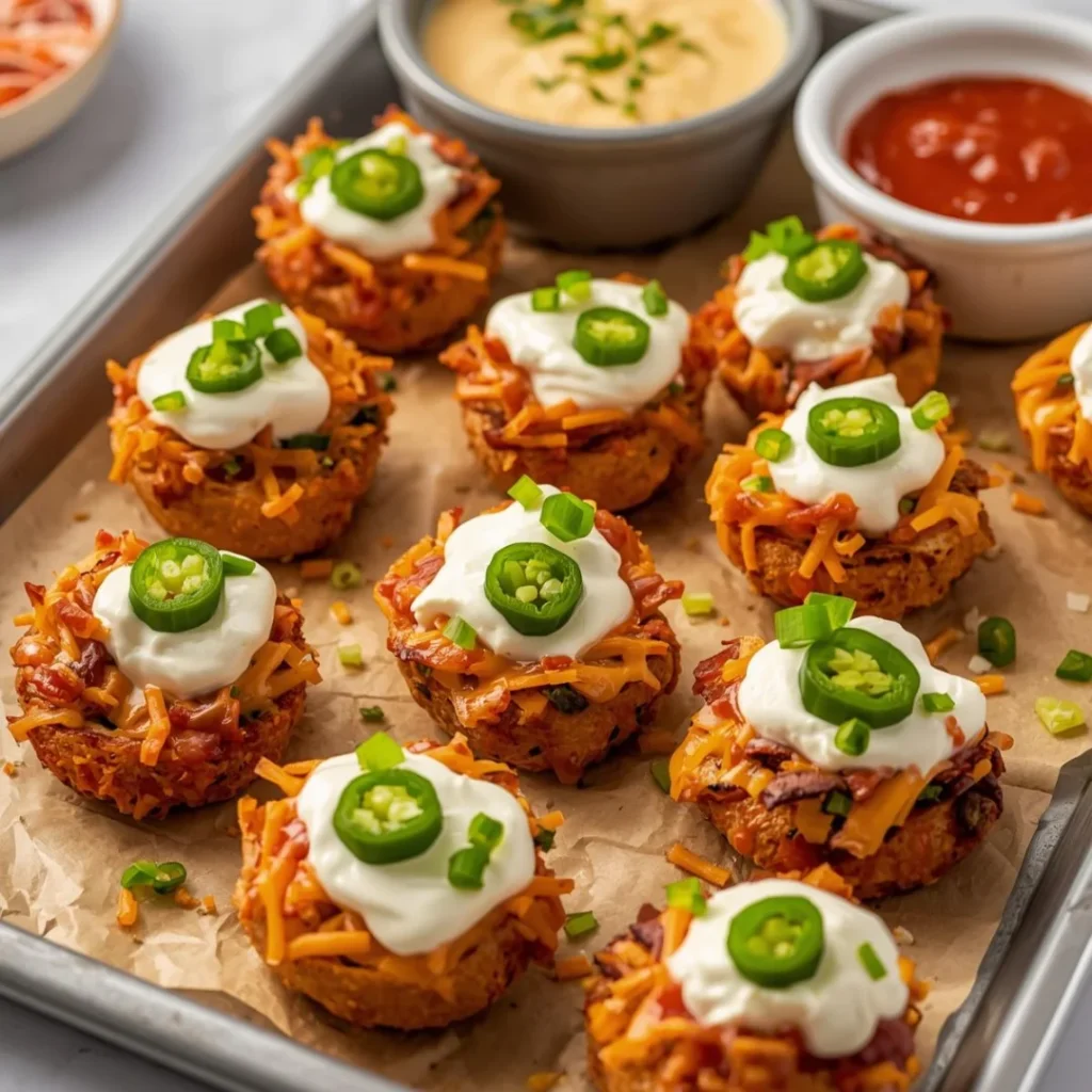 Loaded Nacho Potato Bites