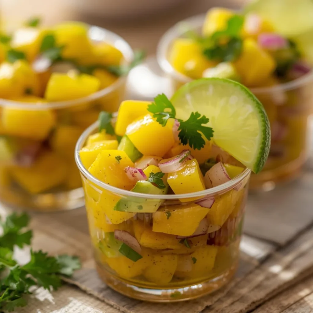 Mango Avocado Salsa Cups