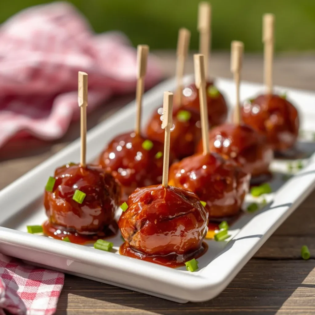 Mini BBQ Meatball Bites