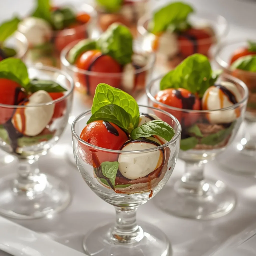 Mini Caprese Salad Cups