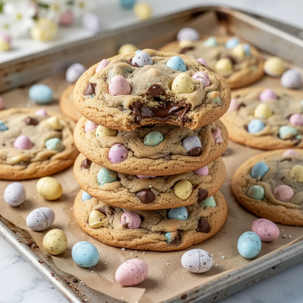 Mini Egg Chocolate Chip Cookies