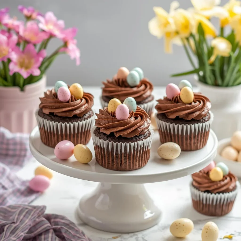 Mini Egg Chocolate Easter Cupcakes