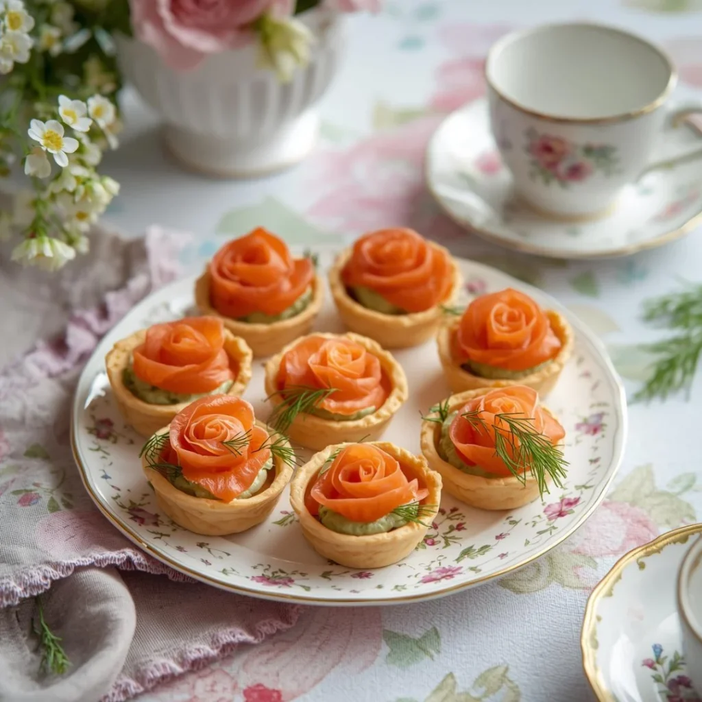 Mini Smoked Salmon Dill Tartlets