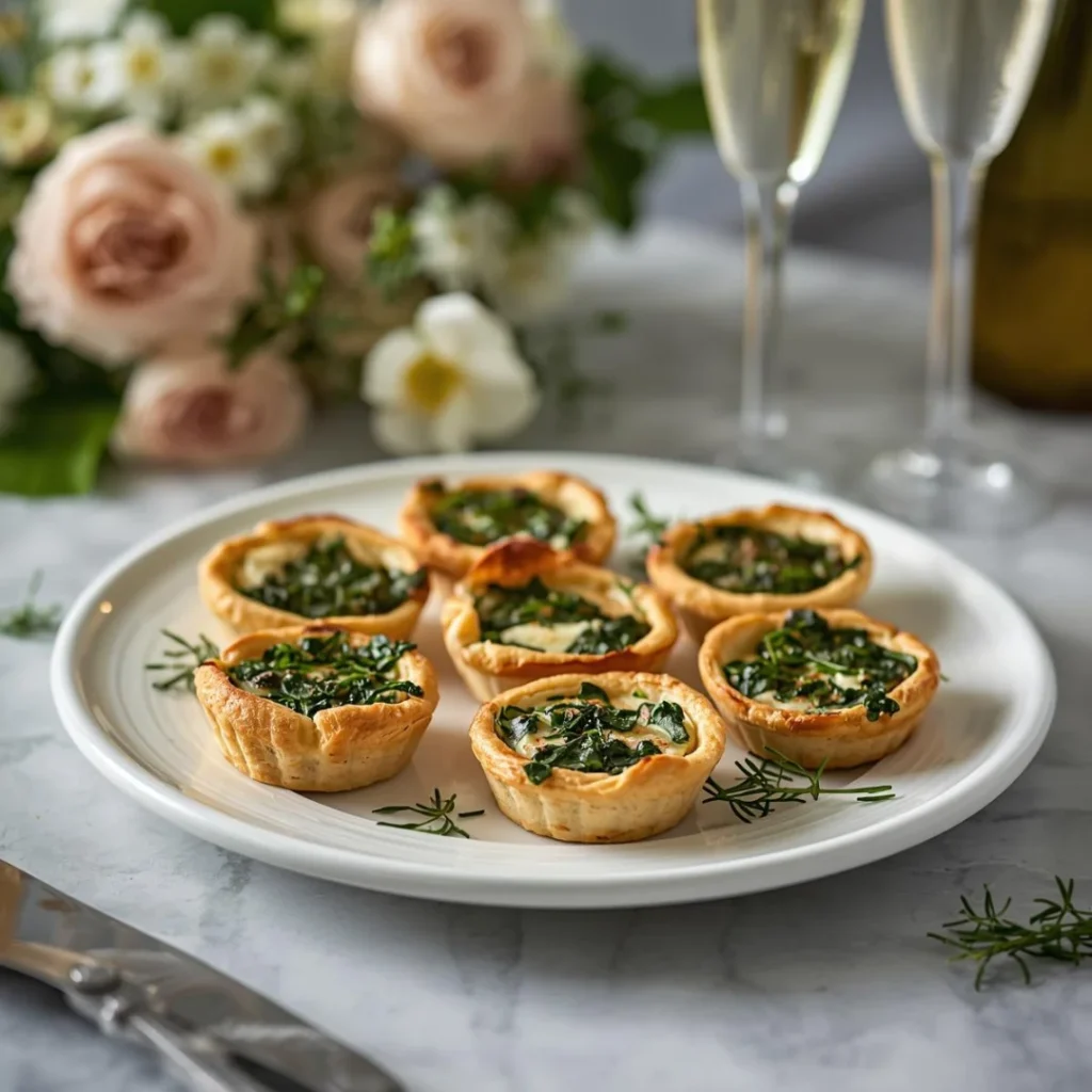 Mini Spinach Feta Tartlets