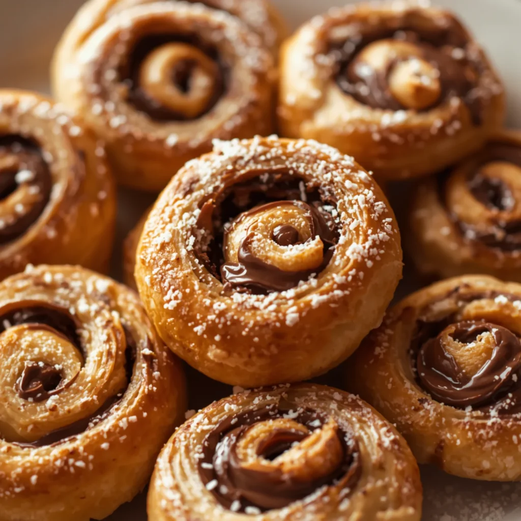 Nutella Puff Pastry Rolls