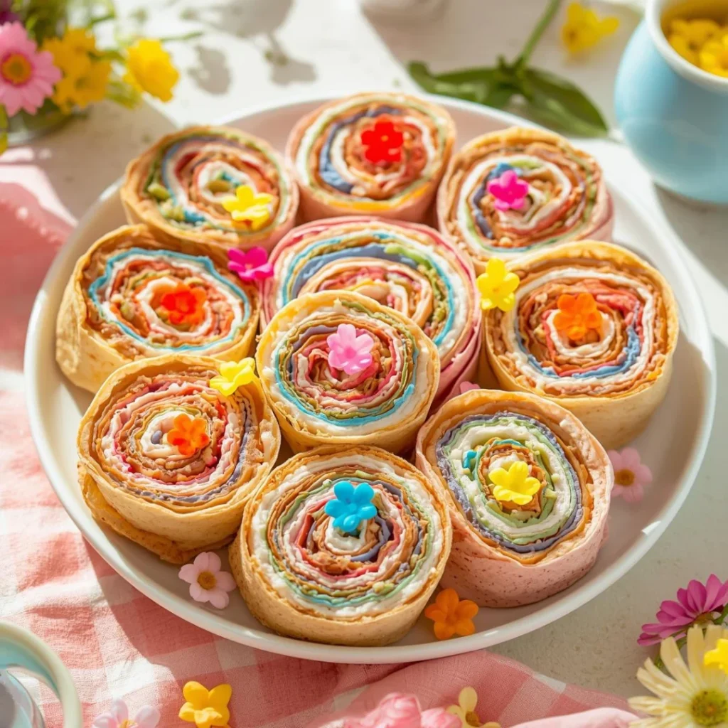 Pastel Tortilla Pinwheels