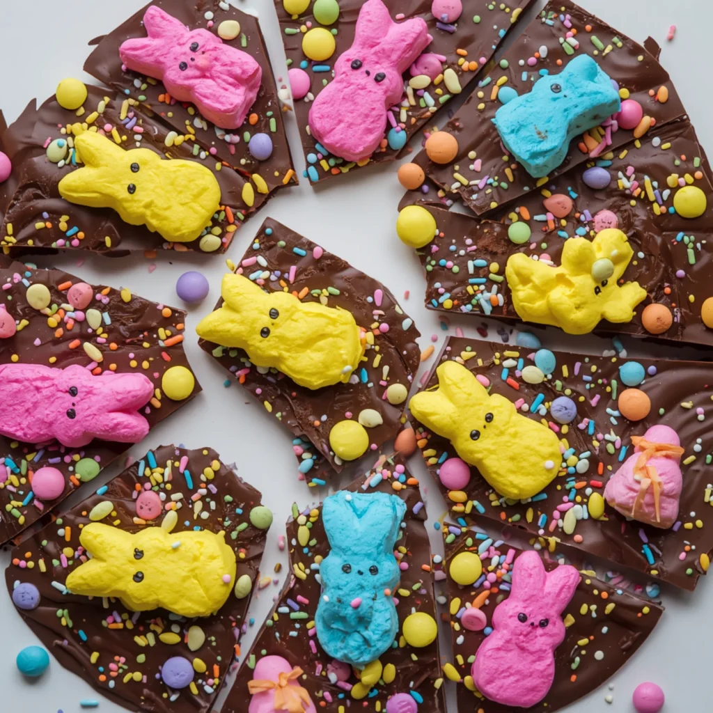 Peeps Chocolate Bark