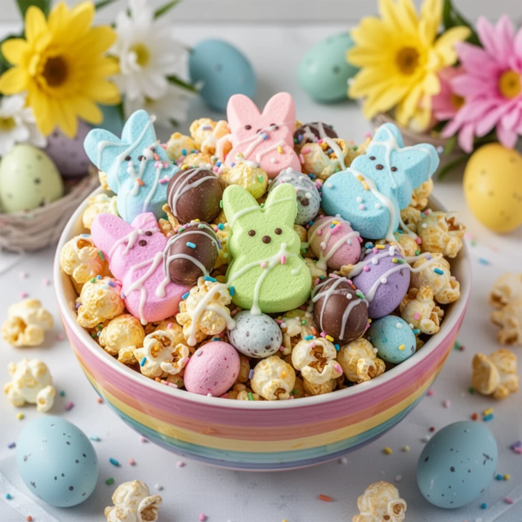 Peeps Popcorn Mix