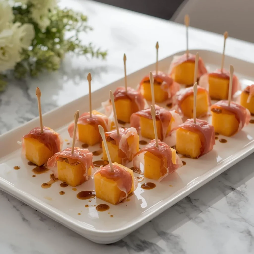 Prosciutto Melon Bites