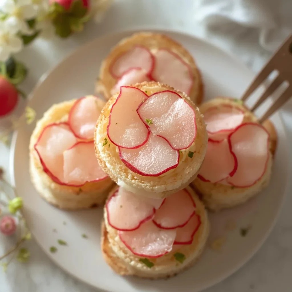 Radish Butter Tea Sandwiches 1