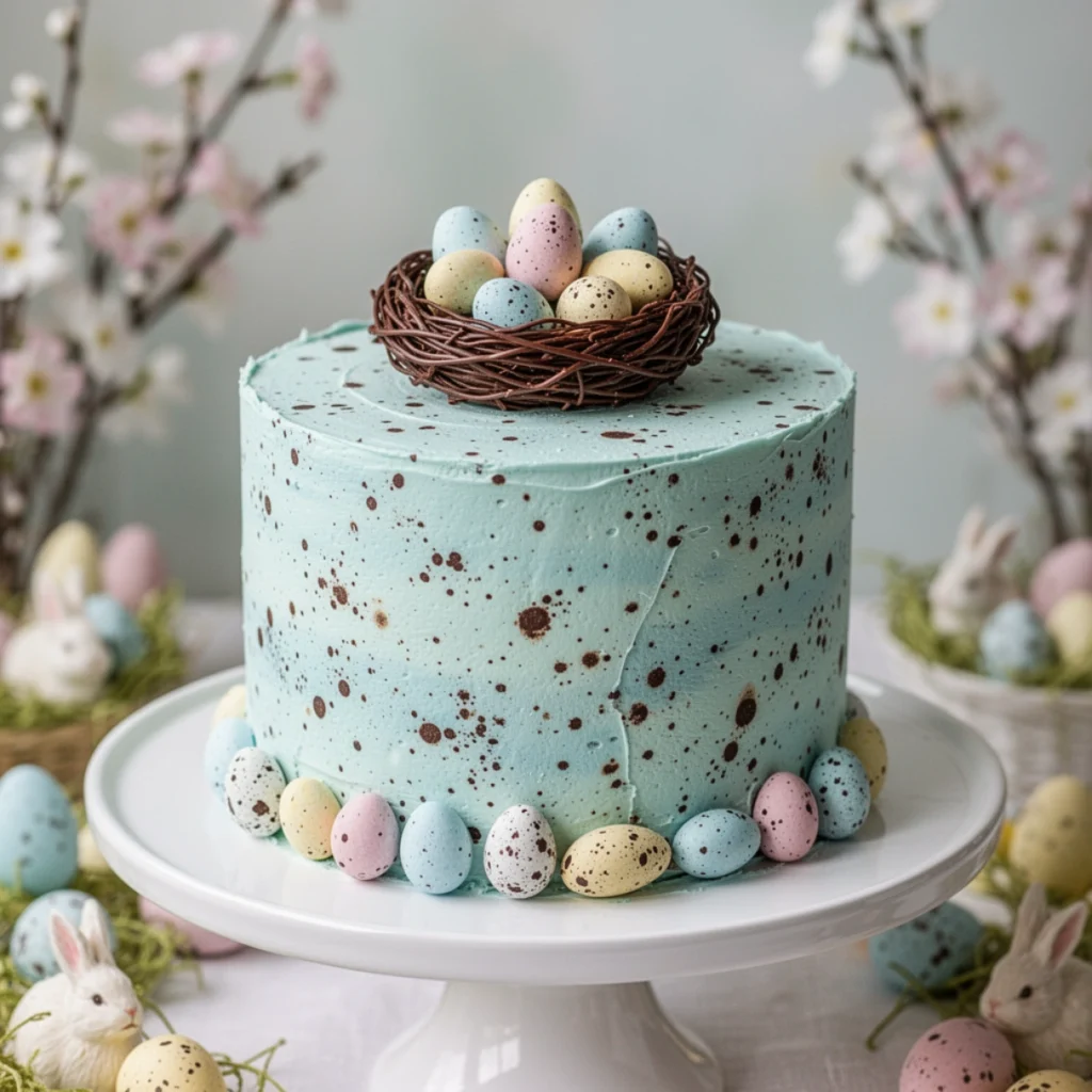 Robins Egg Speckled Cake