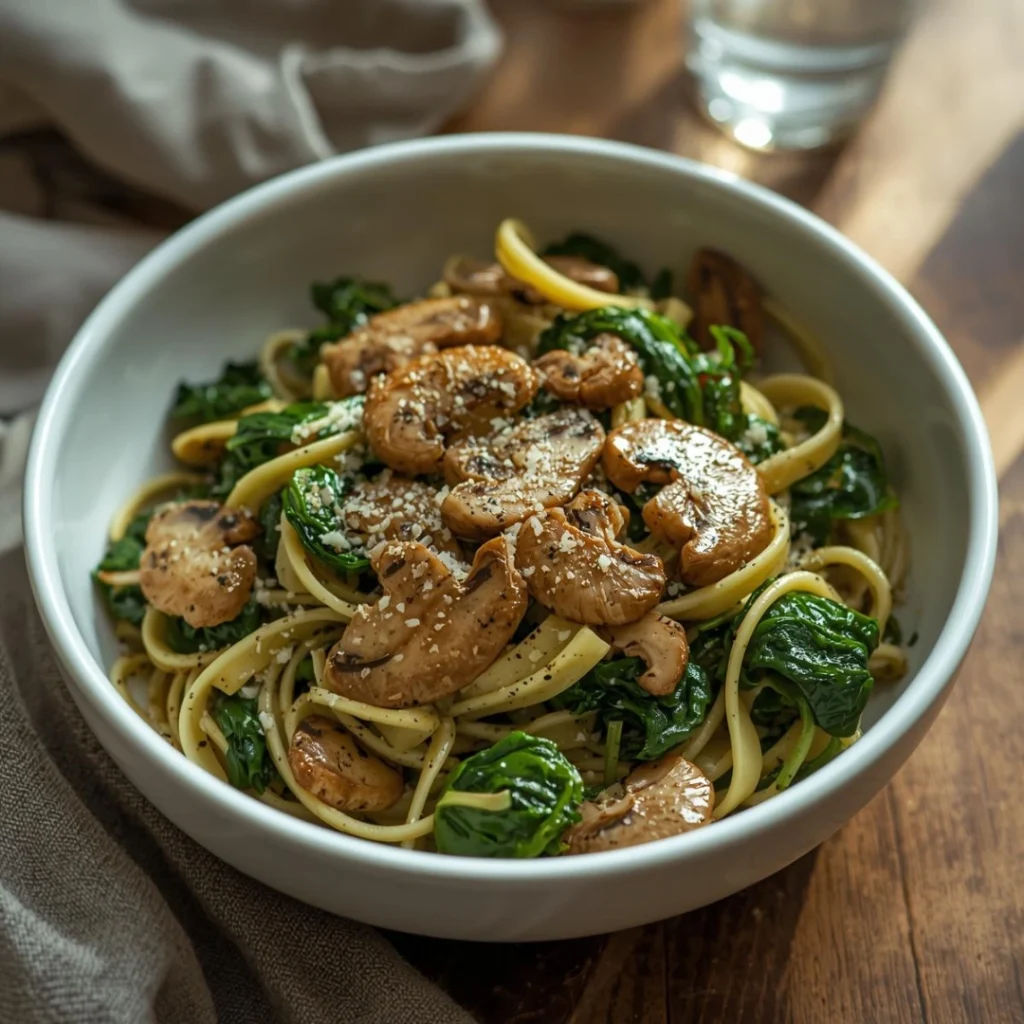 Spinach Mushroom Pasta
