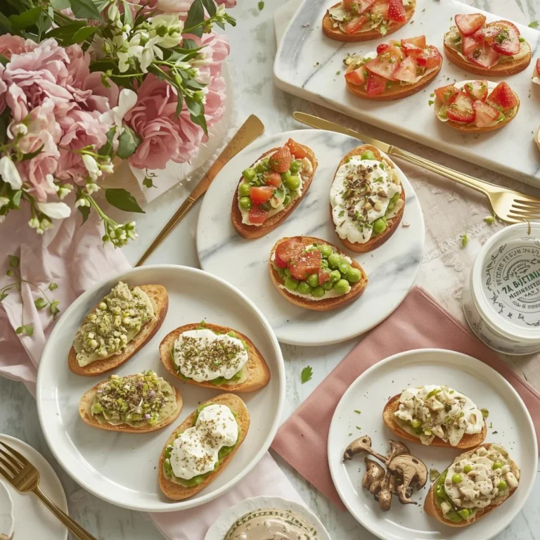 Spring Crostini Appetizers