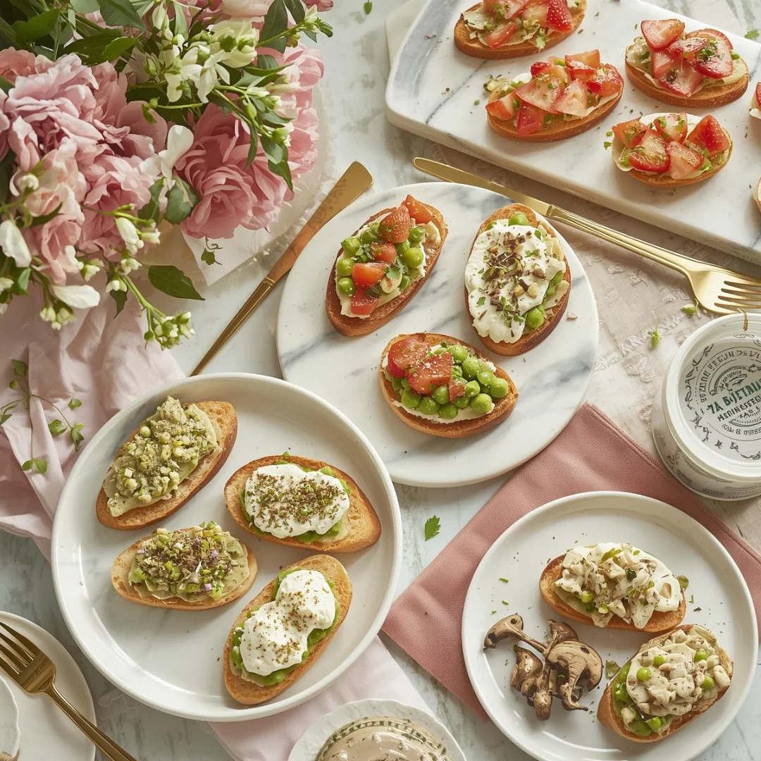 Spring Crostini Appetizers