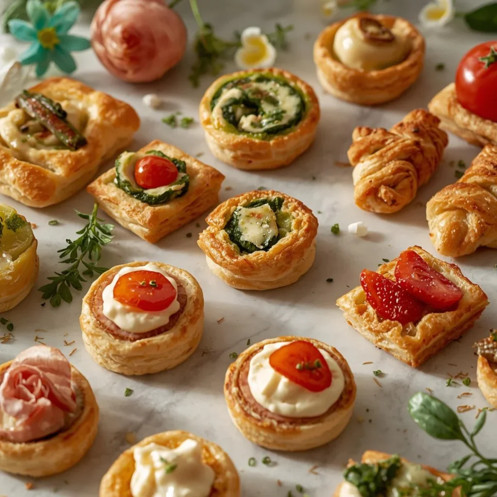 Spring Puff Pastry Appetizers
