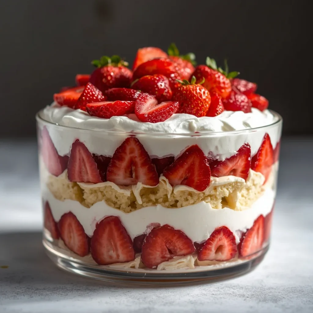 Strawberry Shortcake Trifle
