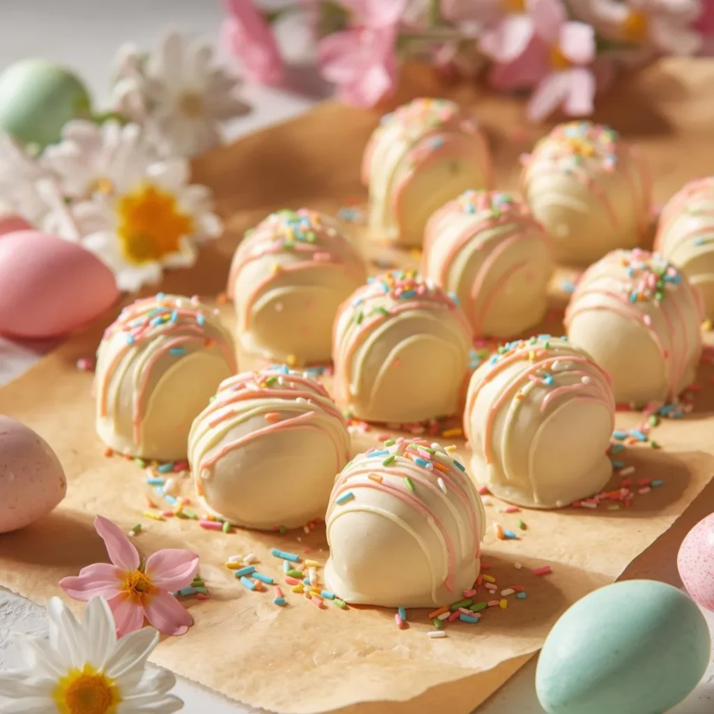 White Chocolate Easter Truffles