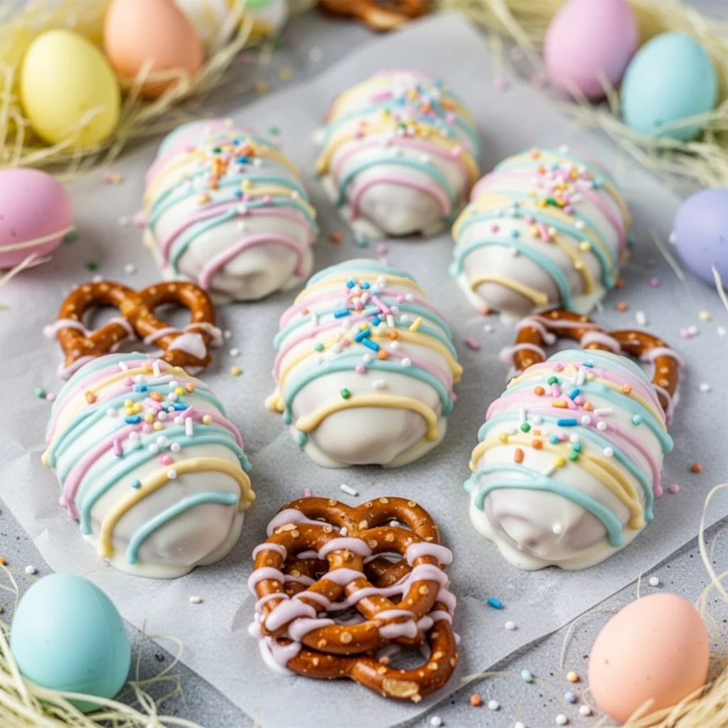 Yogurt Covered Pretzel Eggs