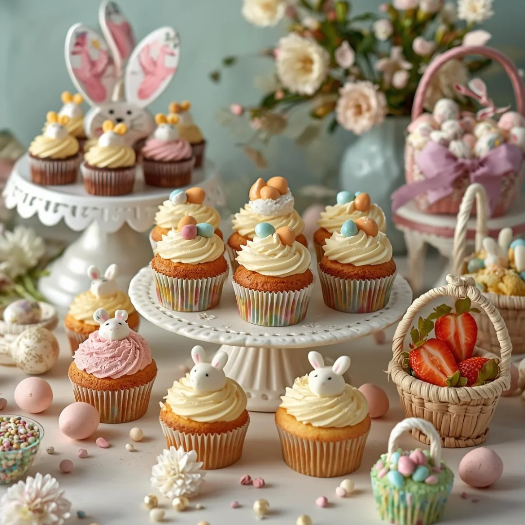 beautiful Easter dessert display