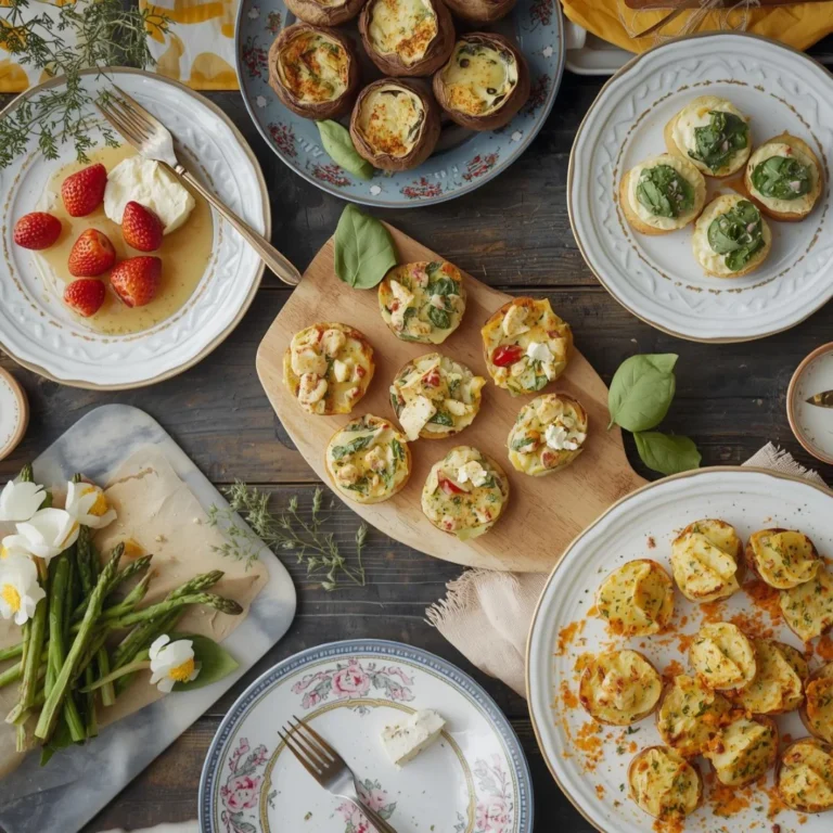 styled spring appetizer