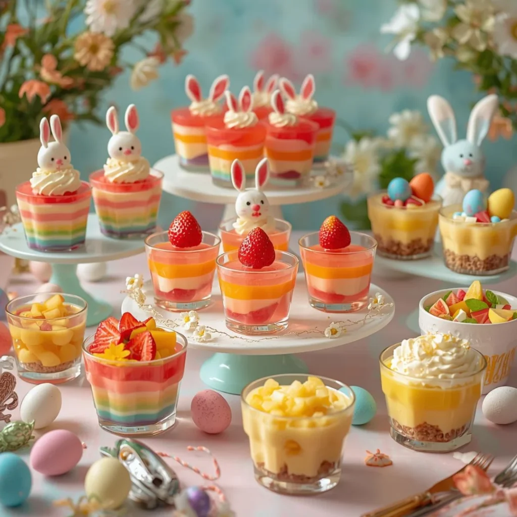 vibrant Easter dessert