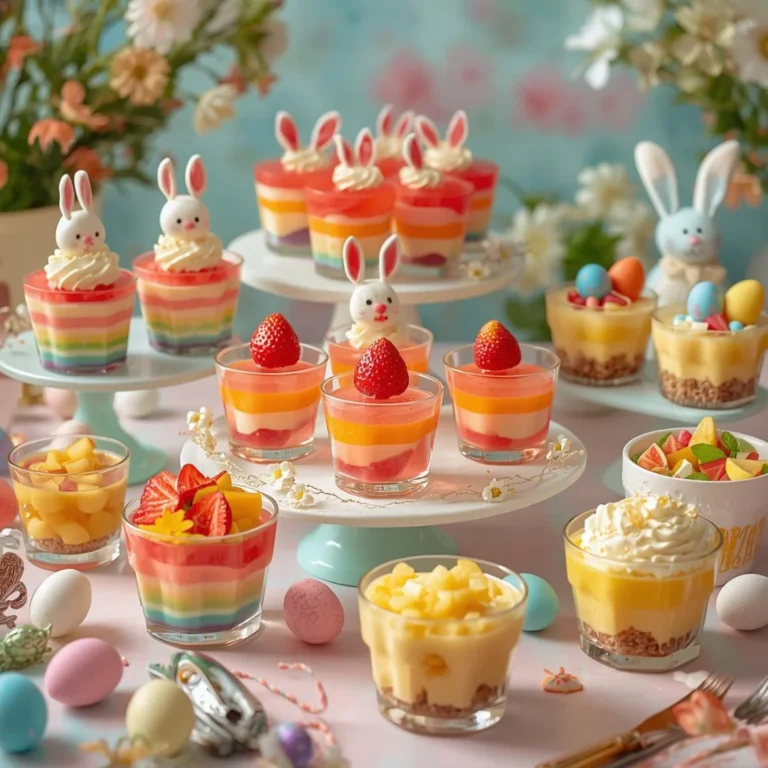 vibrant Easter dessert