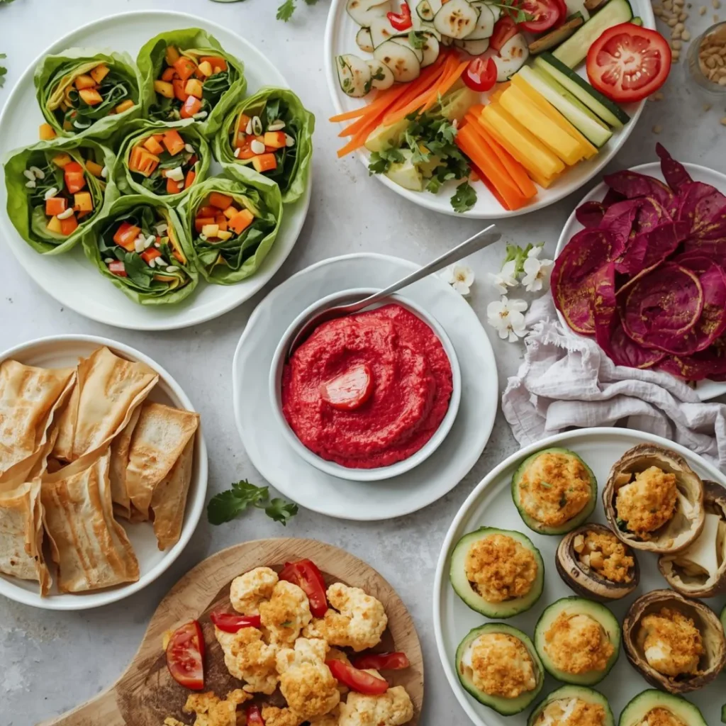 vibrant spring vegan appetizer