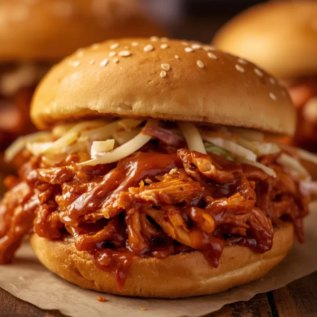 BBQ Pulled Chicken Sandwiches