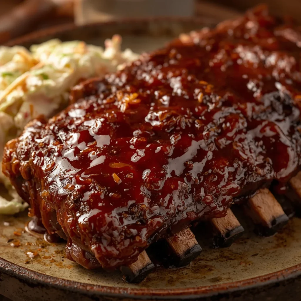 BBQ Ribs with Coleslaw