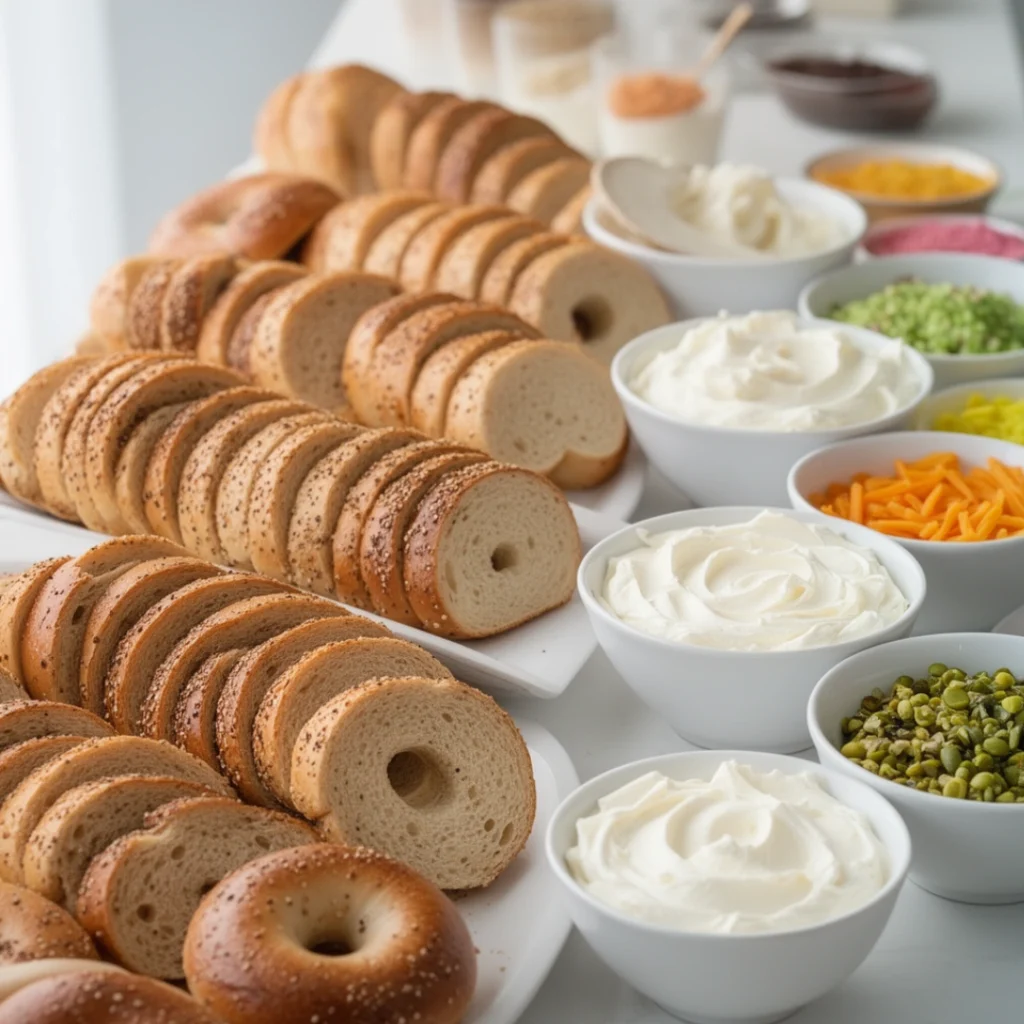 Bagel Bar Cream Cheese Toppings
