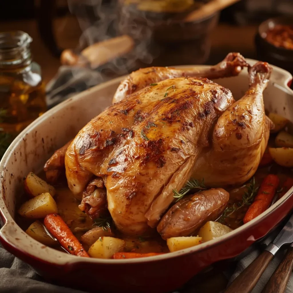 Classic Roast Chicken with Potatoes