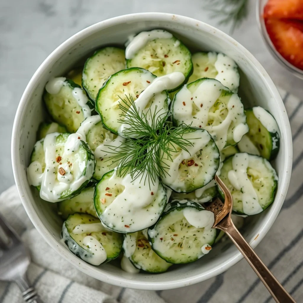 Creamy Cucumber Salad