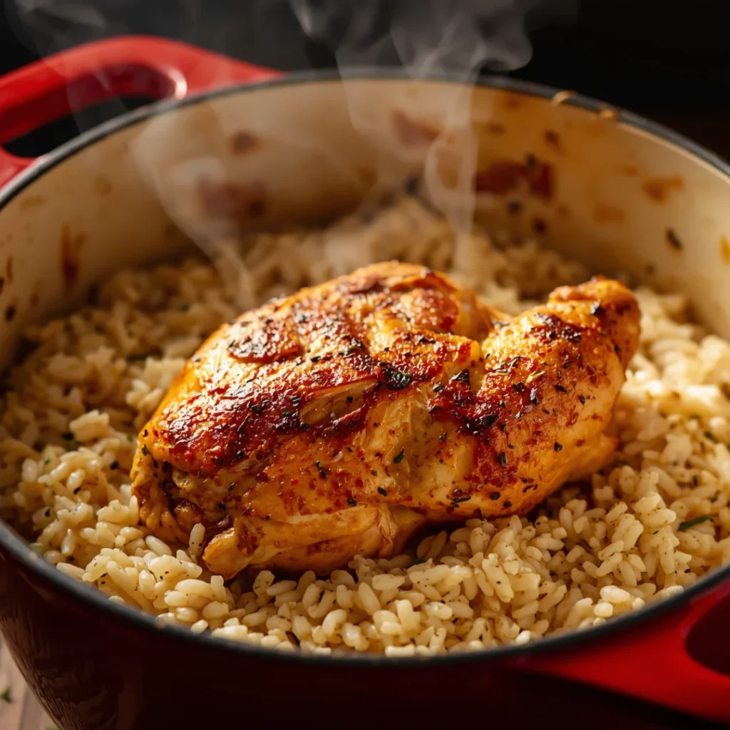 Dutch Oven Chicken and Rice