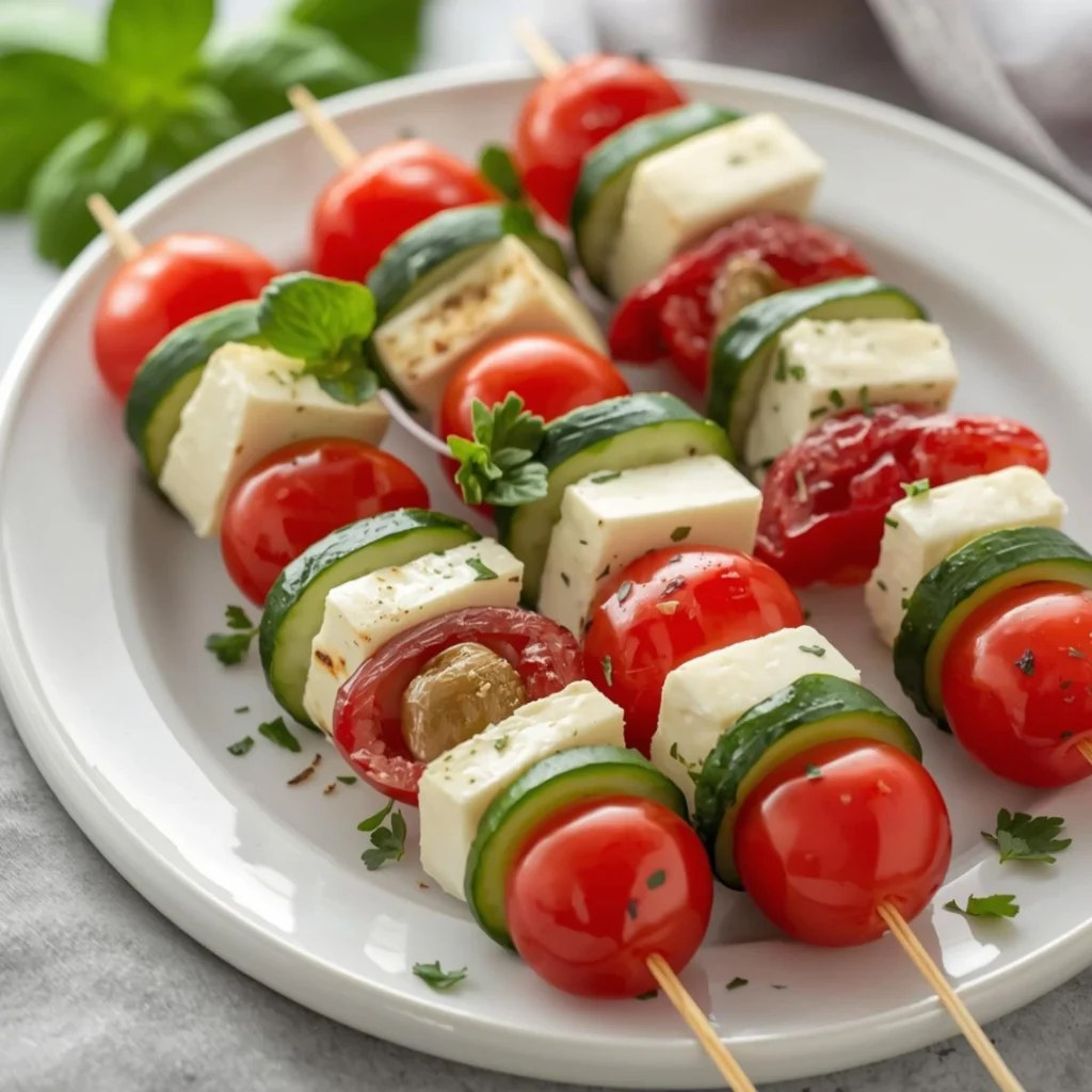 Greek Salad Skewers