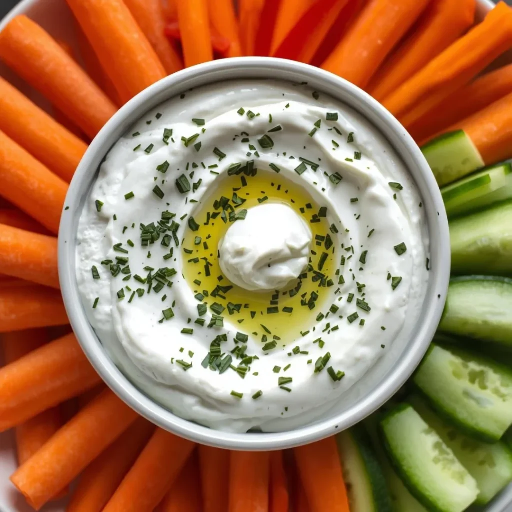 Greek Yogurt Dip with Veggies