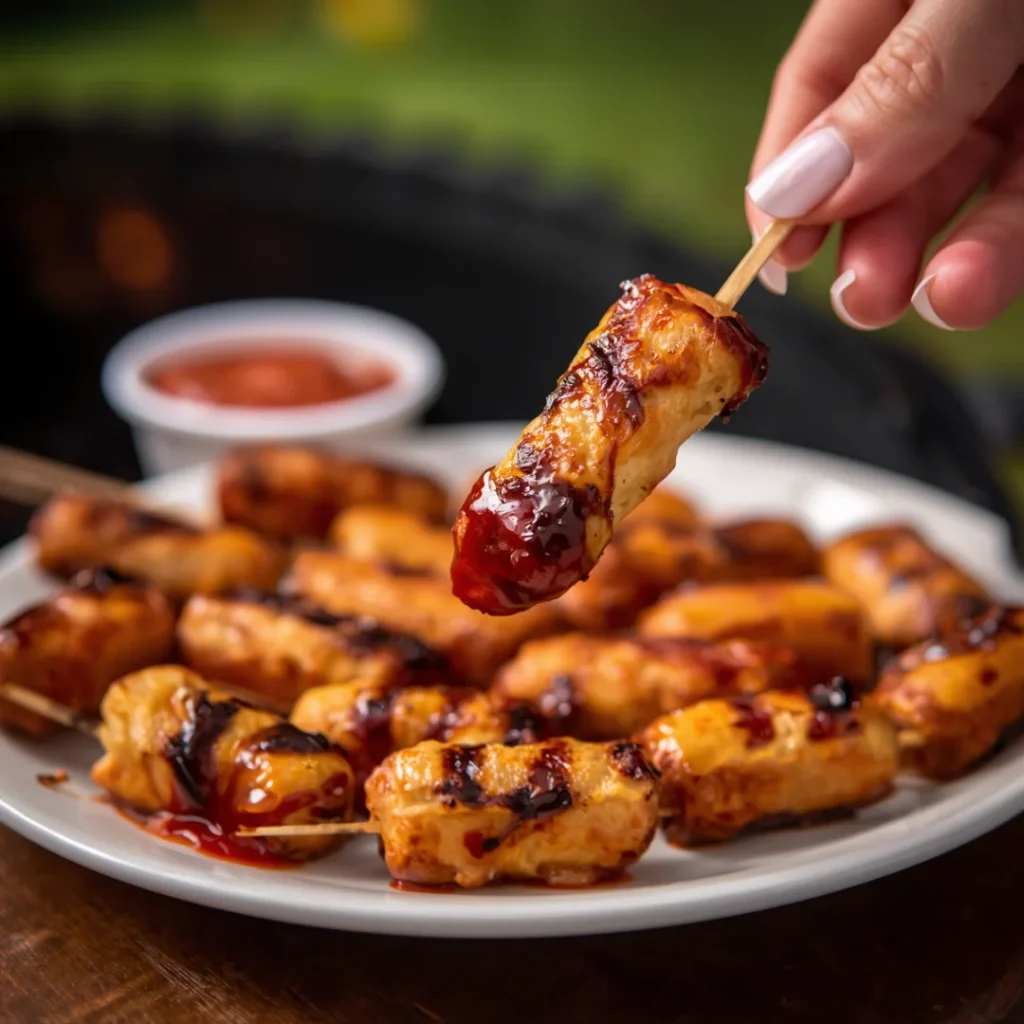 Grilled Hot Dog Bites