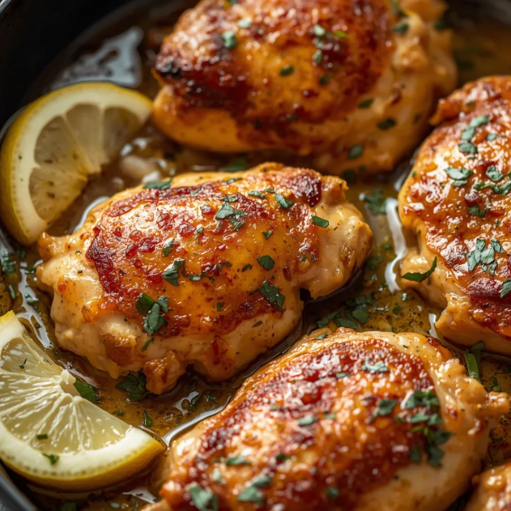 One Pan Lemon Garlic Chicken