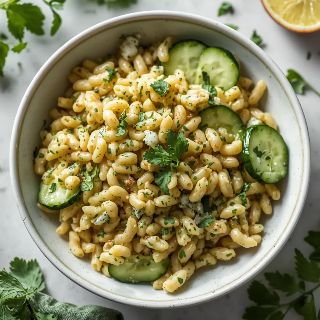 Orzo Cucumber Salad