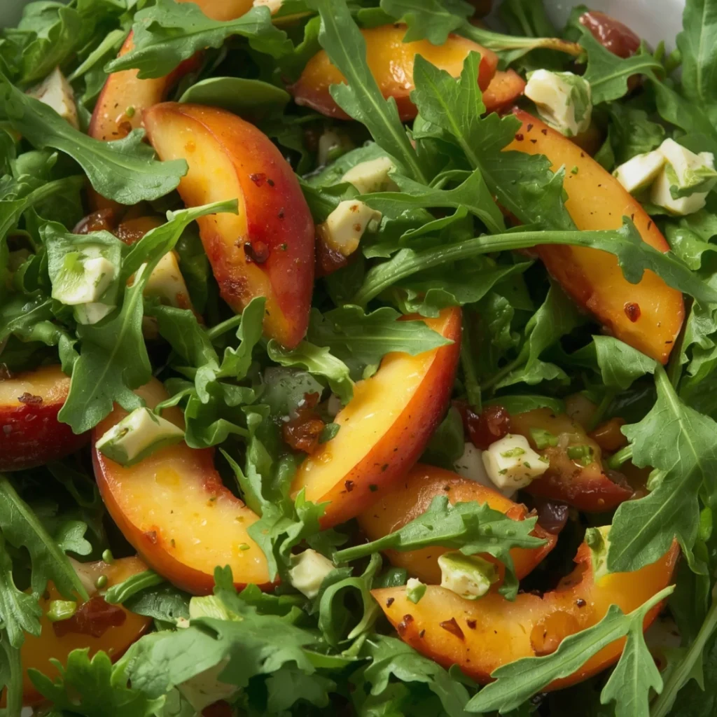 Peach Arugula Salad