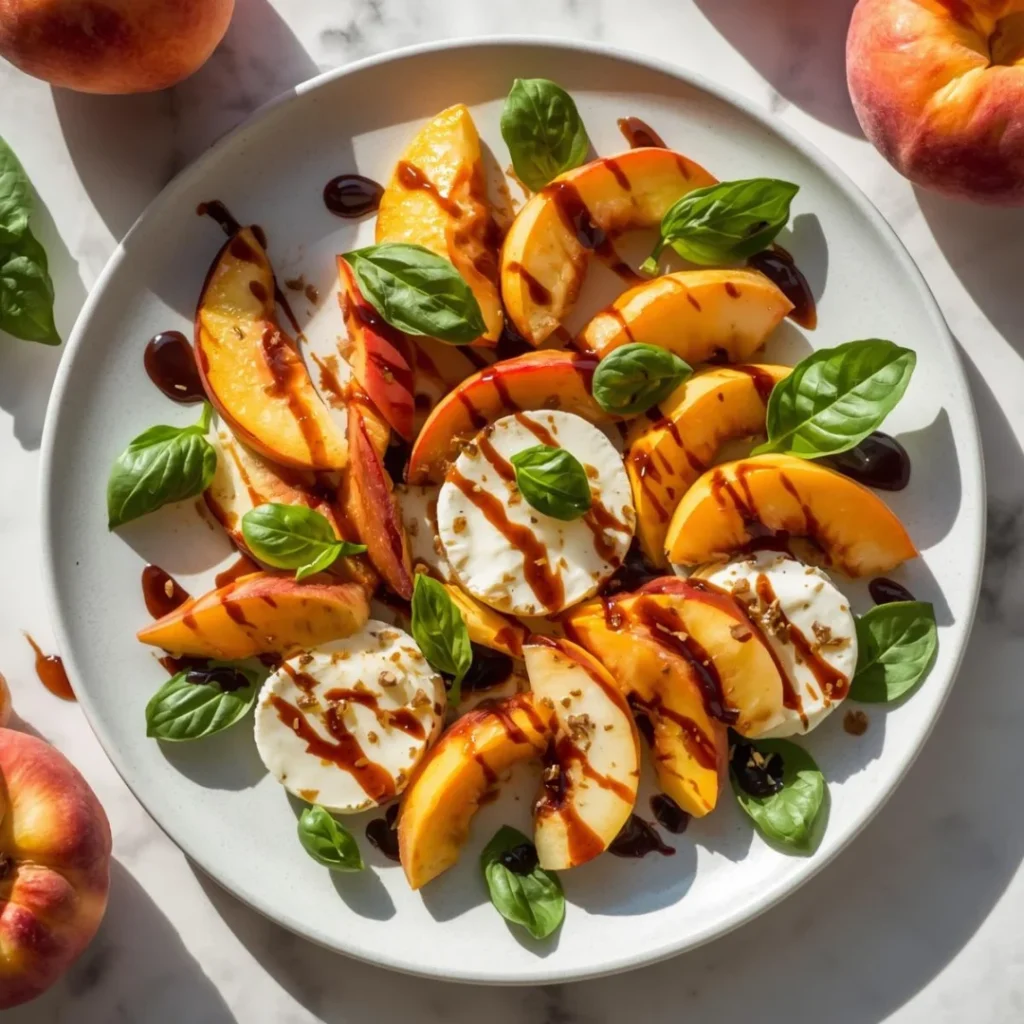Peach Caprese
